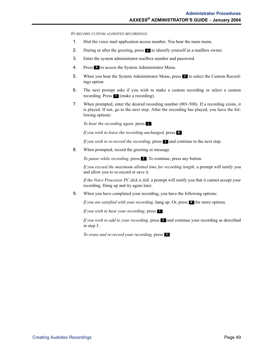 Inter-Tel Axxess User Manual | Page 65 / 342