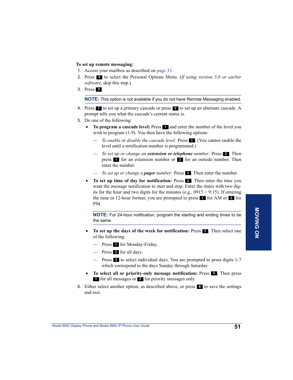 Inter-Tel AXXESS 8560 User Manual | Page 61 / 92