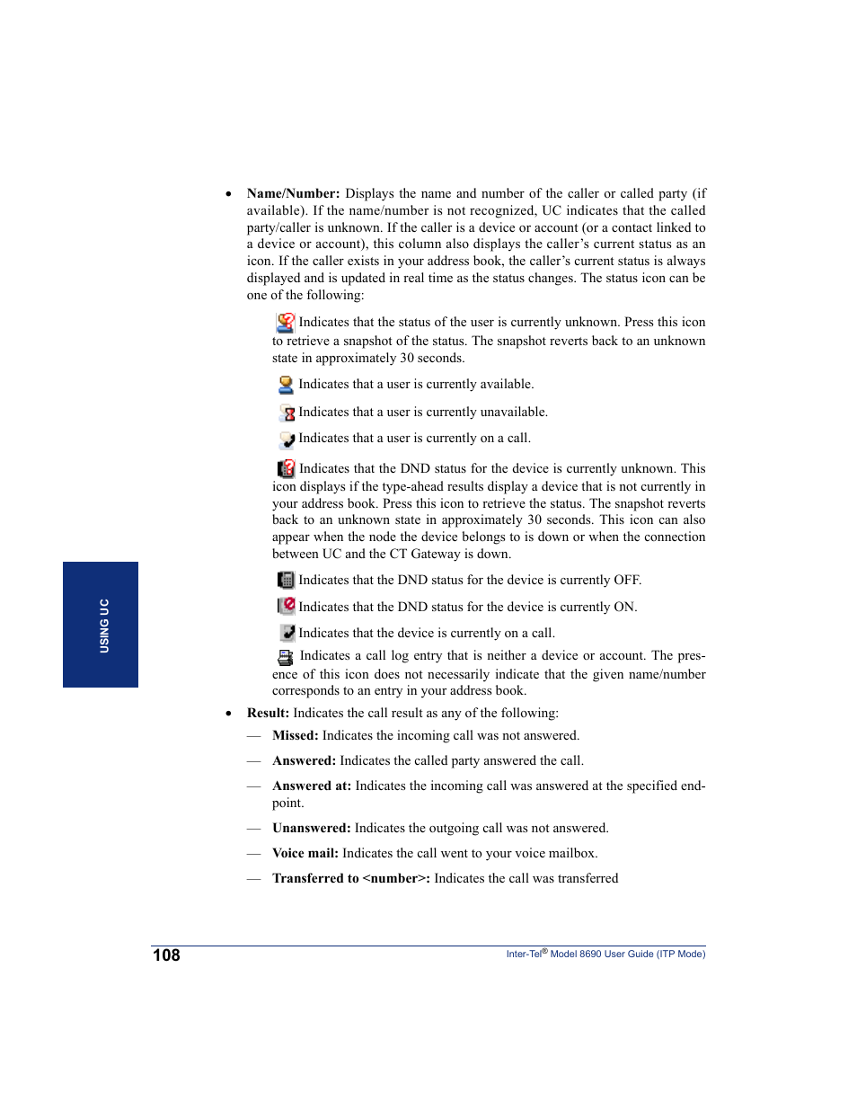 Inter-Tel ENDPOINT 8690 User Manual | Page 114 / 156