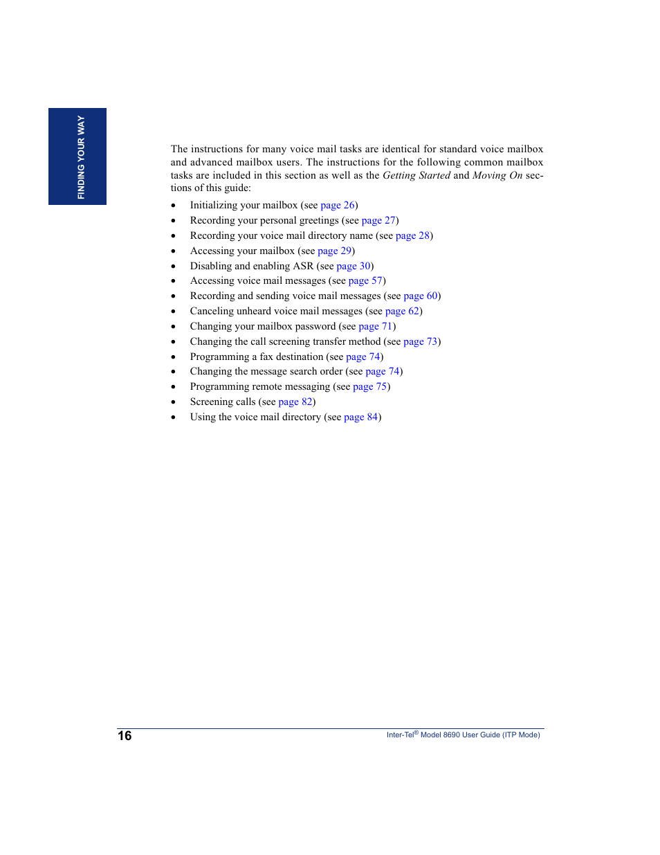Inter-Tel ENDPOINT 8690 User Manual | Page 22 / 156