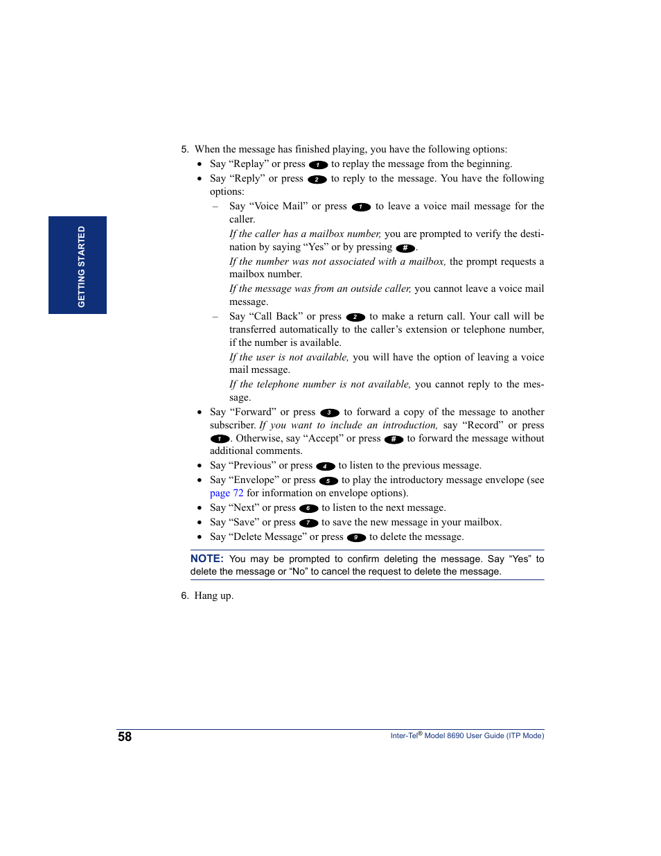 Inter-Tel ENDPOINT 8690 User Manual | Page 64 / 156