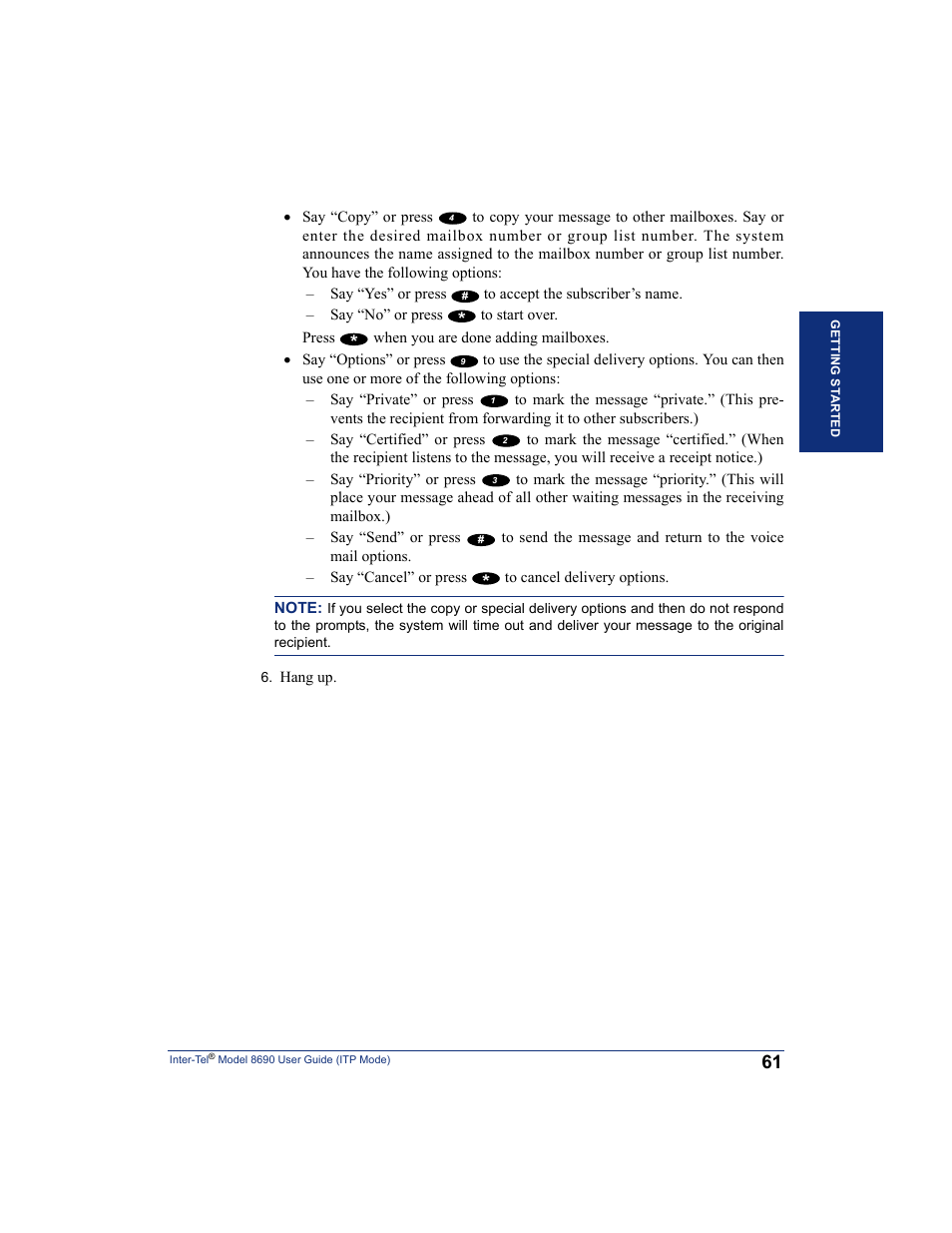 Inter-Tel ENDPOINT 8690 User Manual | Page 67 / 156