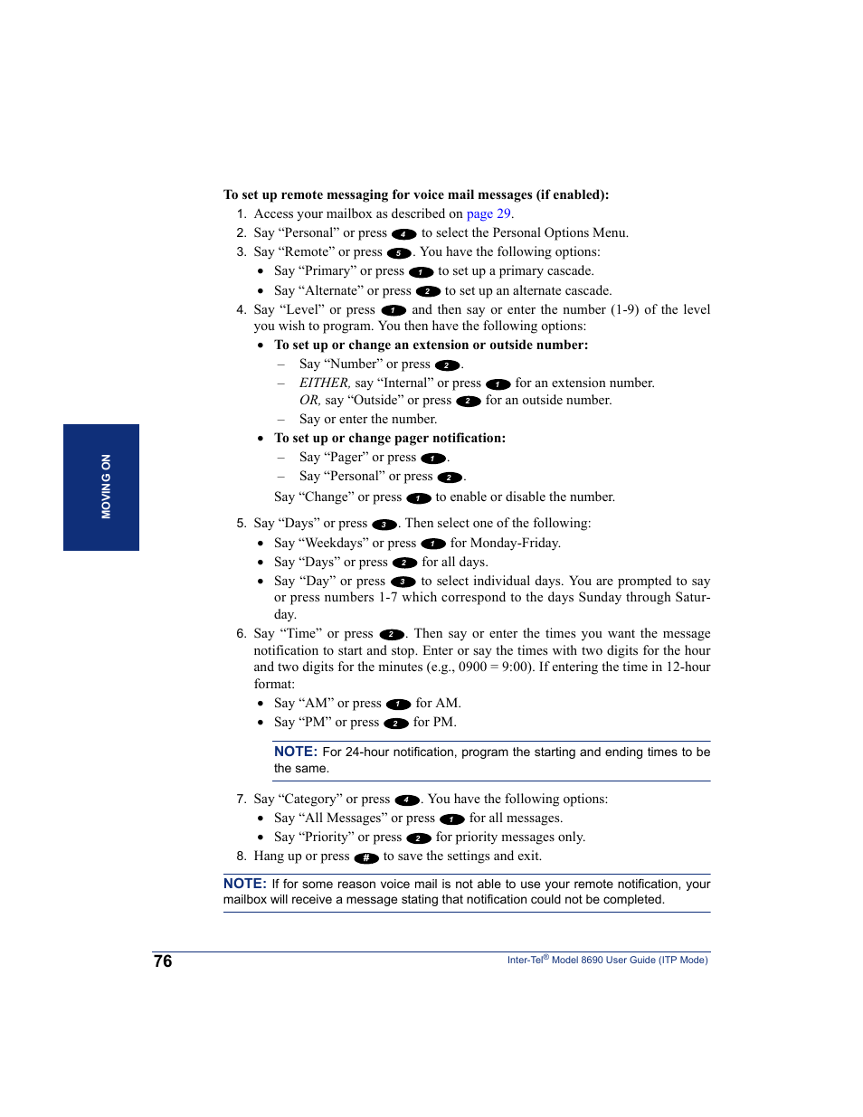 Inter-Tel ENDPOINT 8690 User Manual | Page 82 / 156