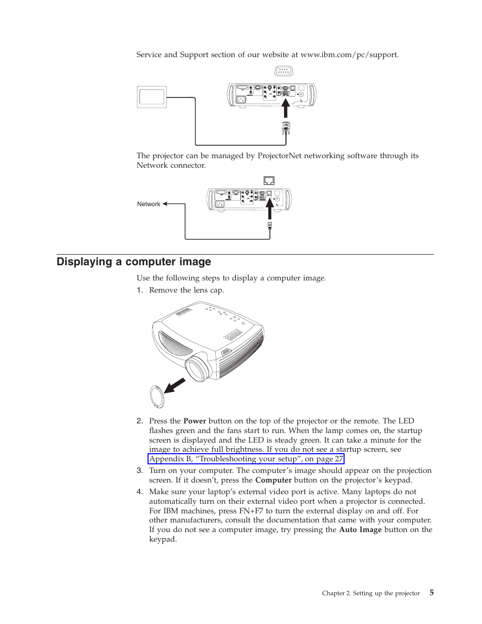 Displaying a computer image | IBM Partner Pavilion iLC300 User Manual | Page 15 / 62