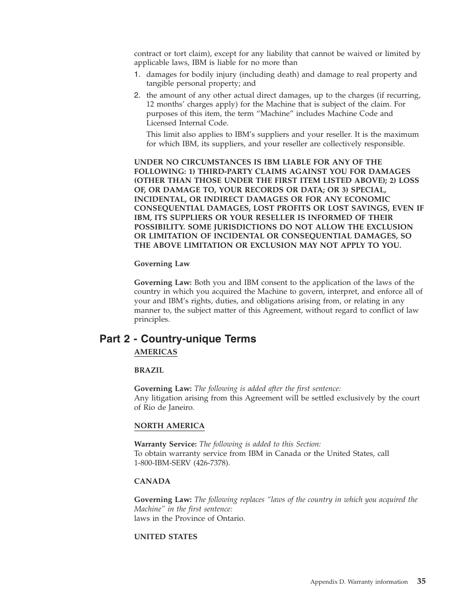 Part 2 - country-unique terms | IBM Partner Pavilion iLC300 User Manual | Page 45 / 62