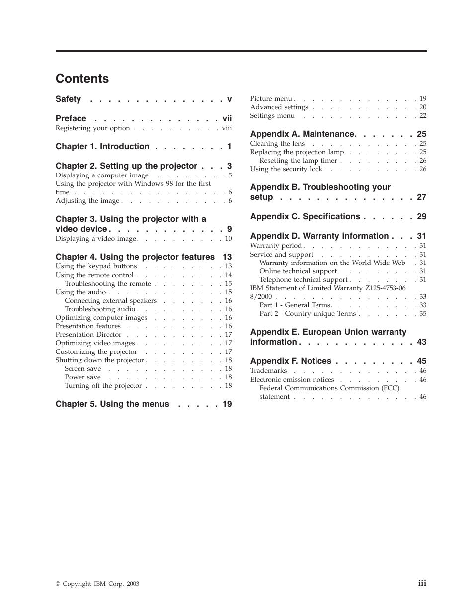 IBM Partner Pavilion iLC300 User Manual | Page 5 / 62