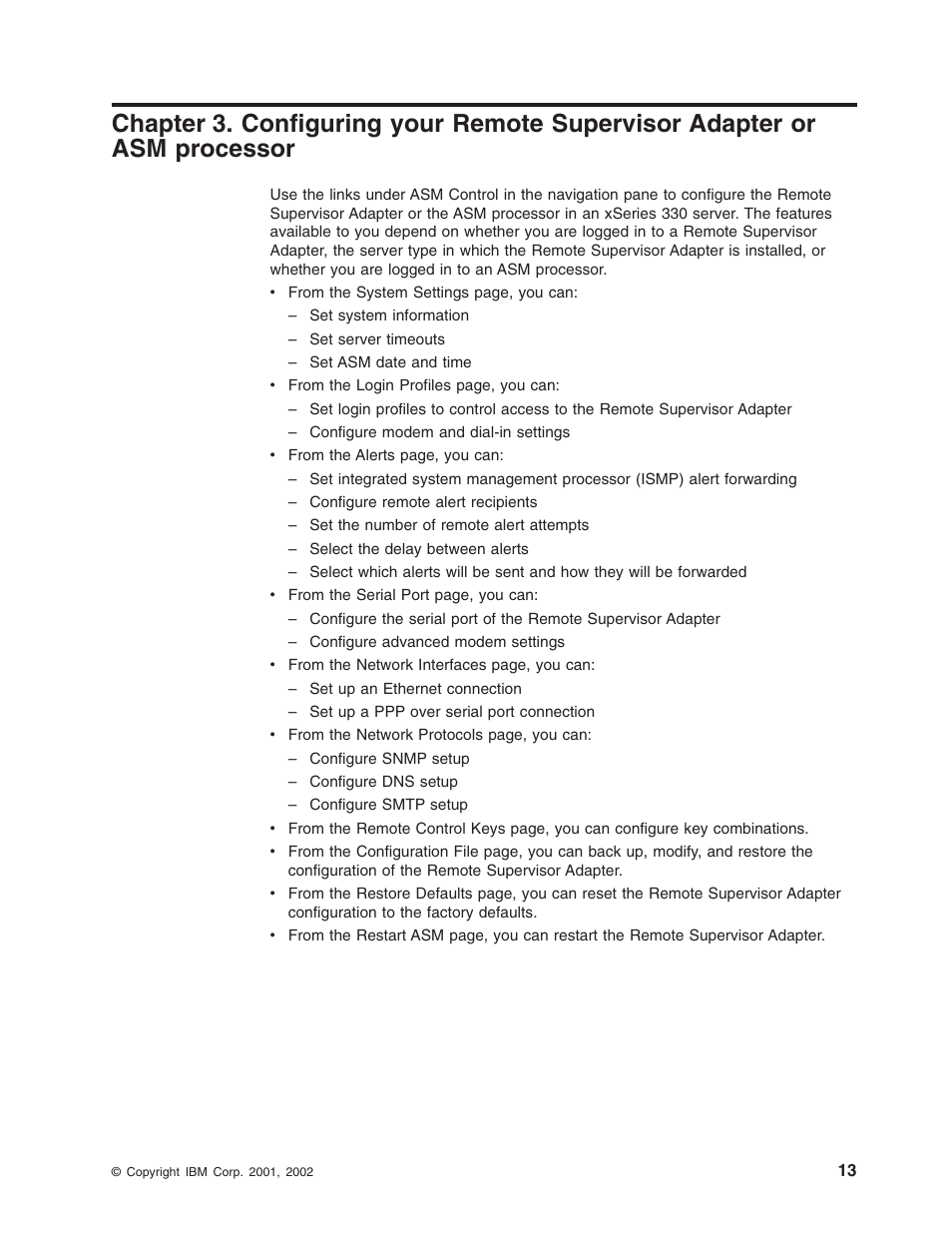 IBM Partner Pavilion Remote Supervisor Adapter User Manual | Page 19 / 124