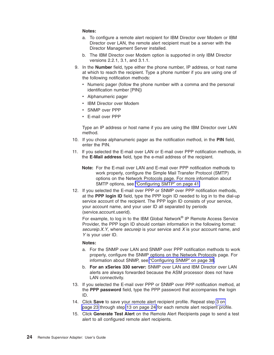 IBM Partner Pavilion Remote Supervisor Adapter User Manual | Page 30 / 124