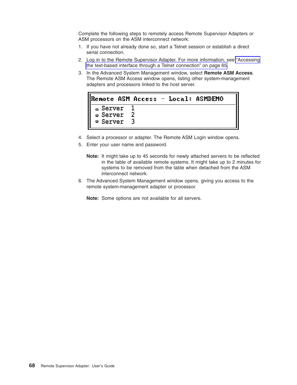 Server 1 server 2 server 3 | IBM Partner Pavilion Remote Supervisor Adapter User Manual | Page 74 / 124