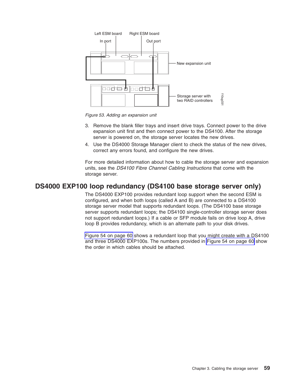 Ds4000, Exp100, Loop | Redundancy, Ds4100, Base, Storage, Server, Only), Adding | IBM Partner Pavilion DS4100 User Manual | Page 91 / 180