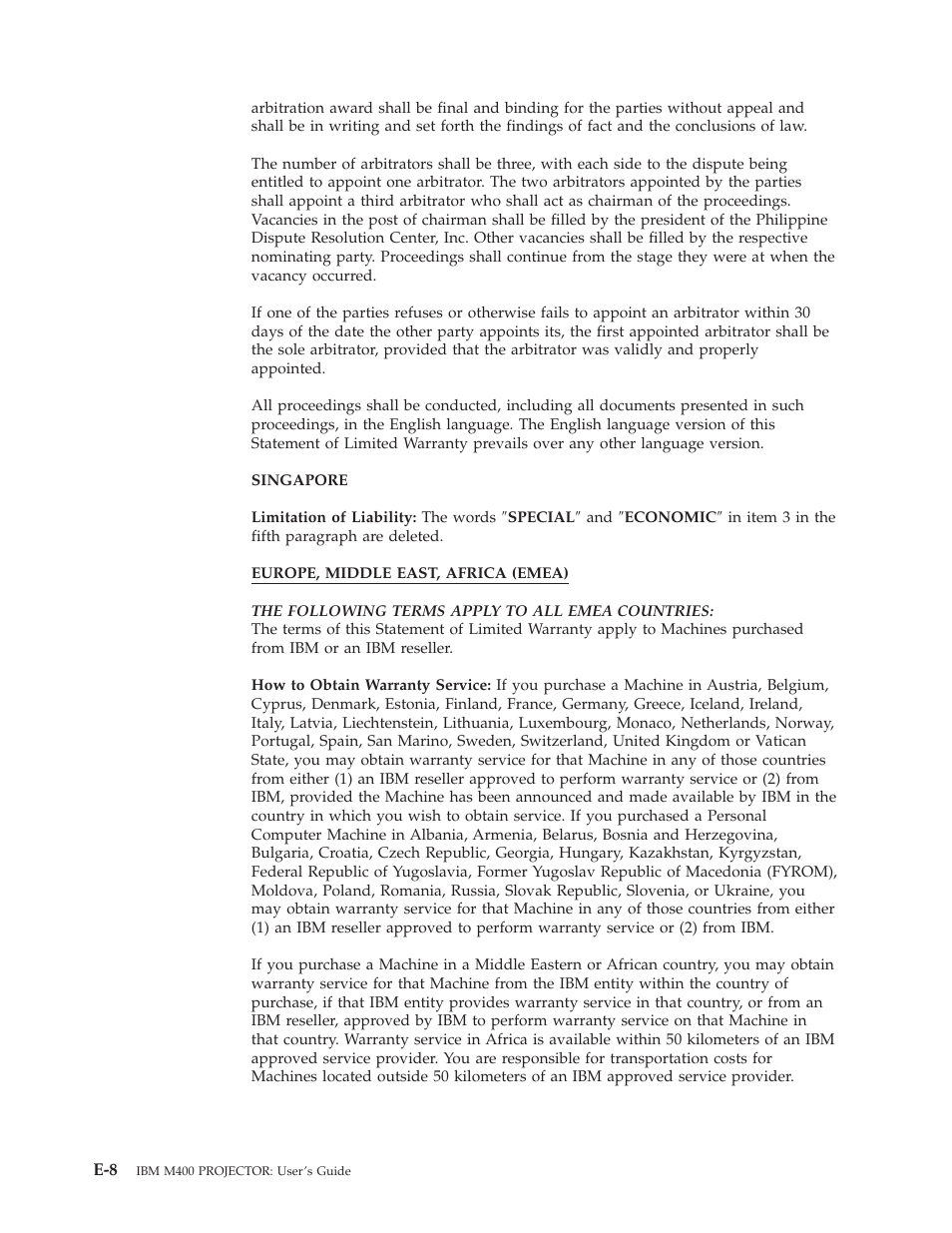 IBM Partner Pavilion PROJECTOR M400 User Manual | Page 66 / 84