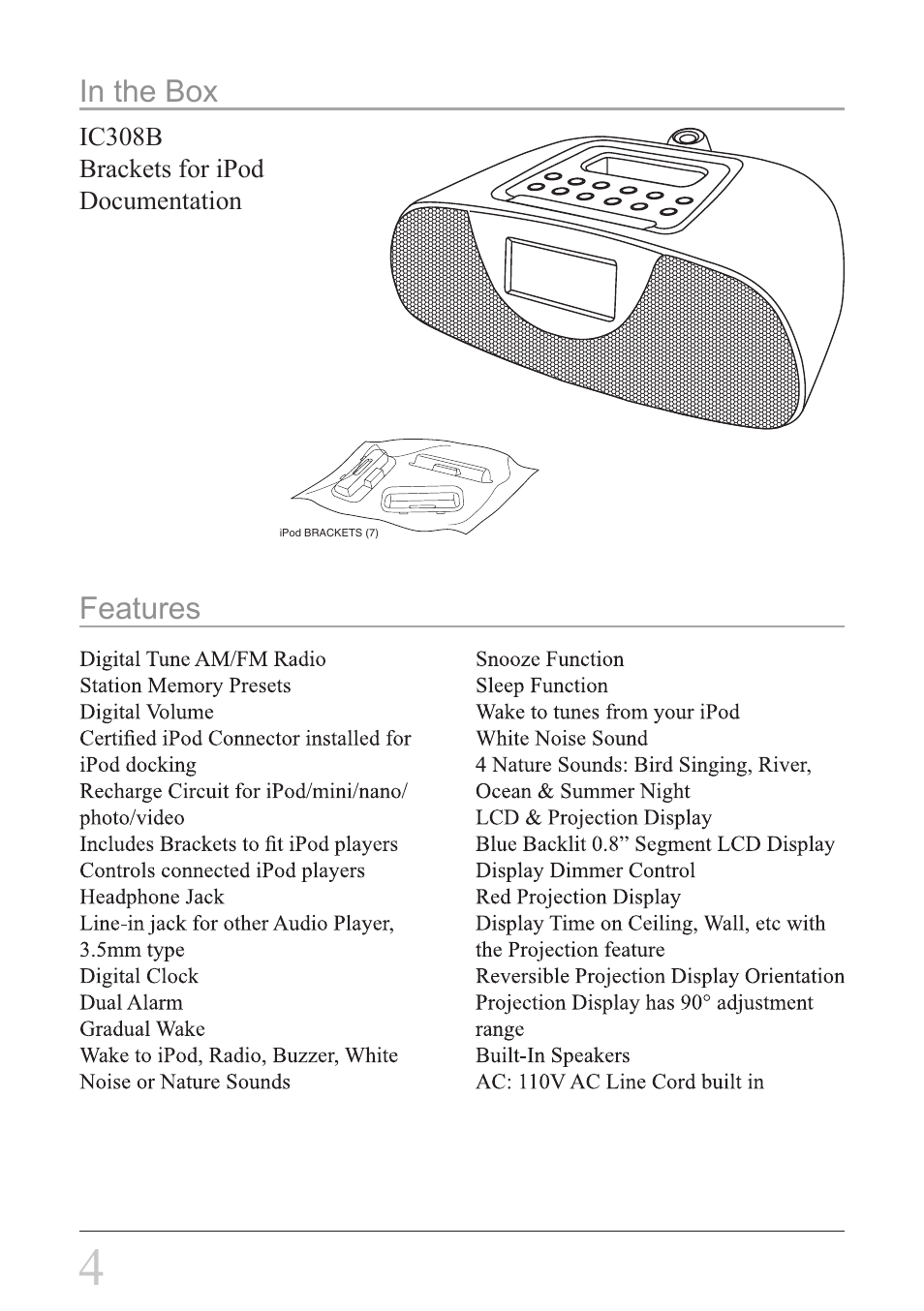 iLive IC308B User Manual | Page 4 / 12