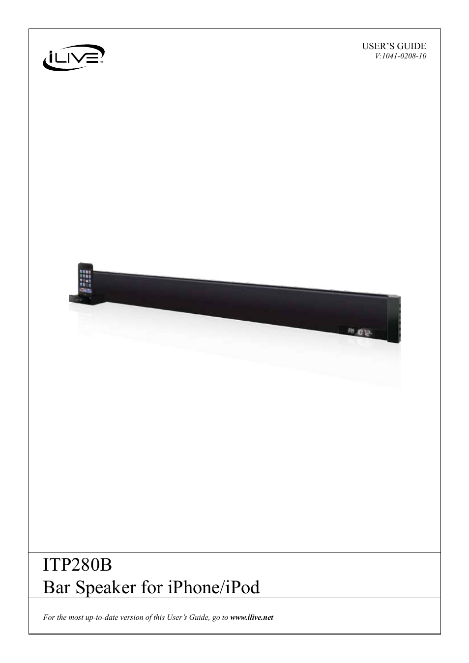 iLive ITP280B User Manual | 16 pages
