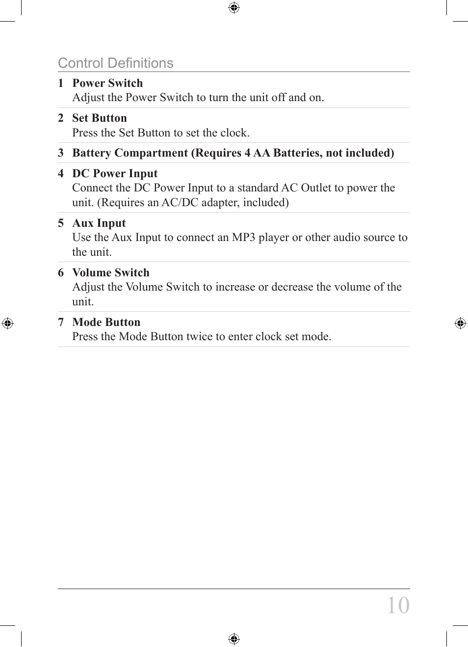 iLive IS108B User Manual | Page 10 / 12