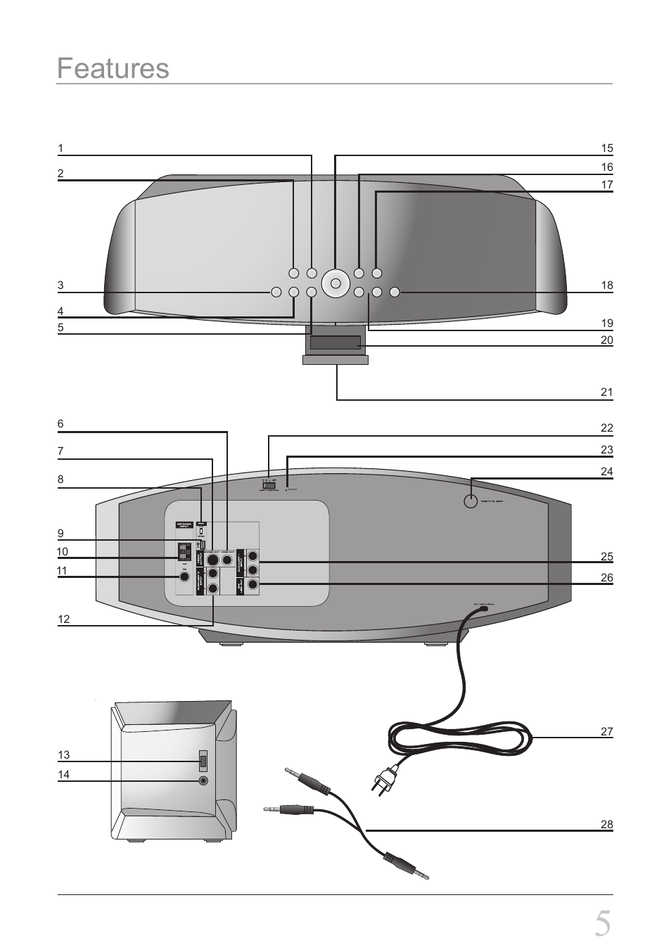 Features | iLive IHT3807DT User Manual | Page 5 / 12