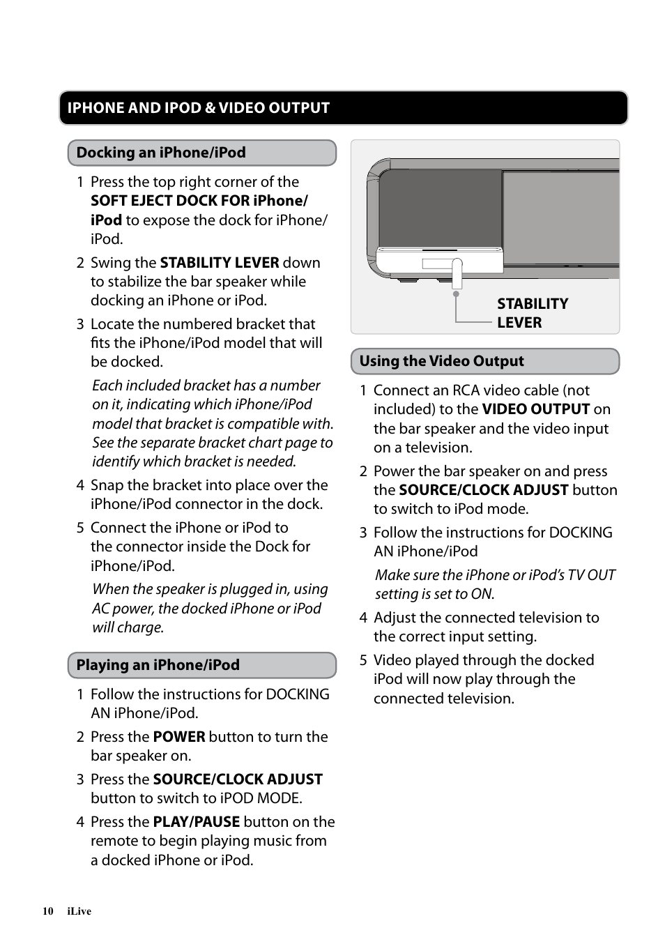 iLive ITP100B User Manual | Page 10 / 12