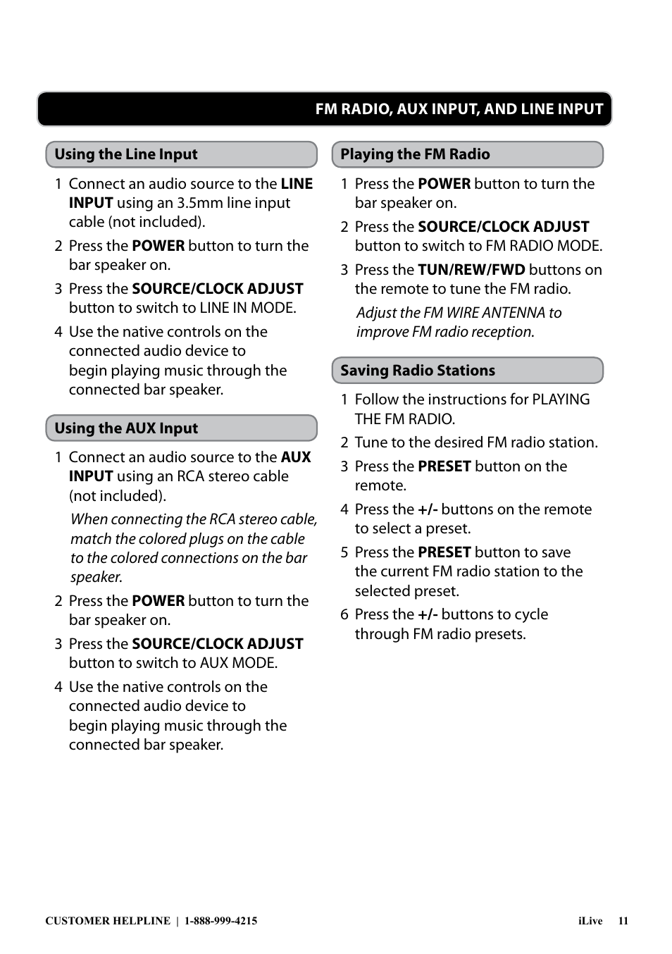 iLive ITP100B User Manual | Page 11 / 12