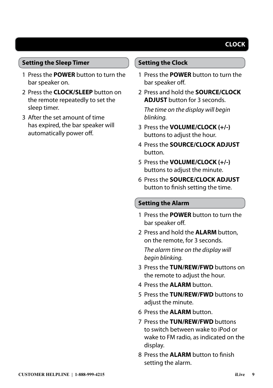 iLive ITP100B User Manual | Page 9 / 12
