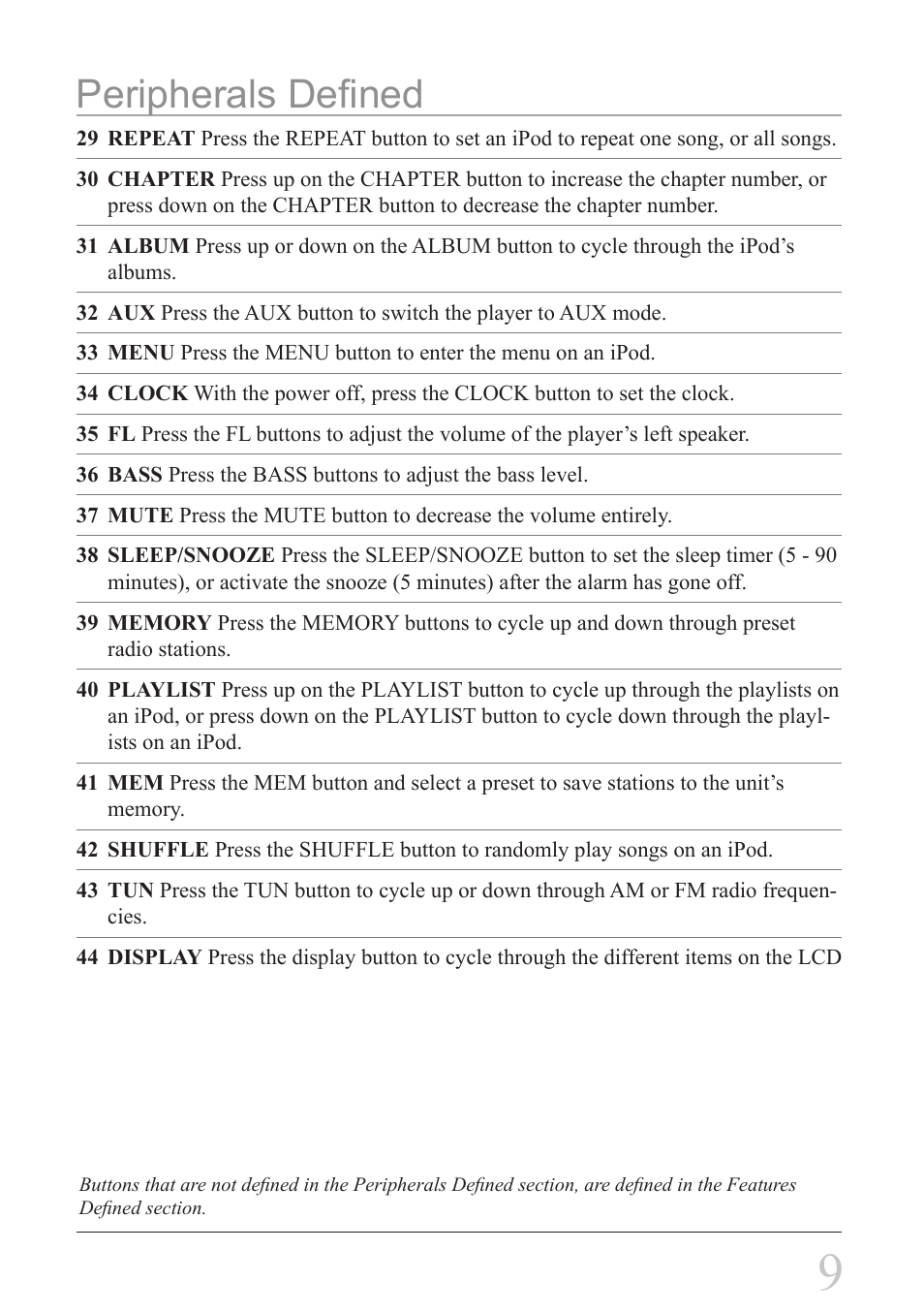Peripherals defined | iLive IHS1 IHT3807DT User Manual | Page 9 / 12