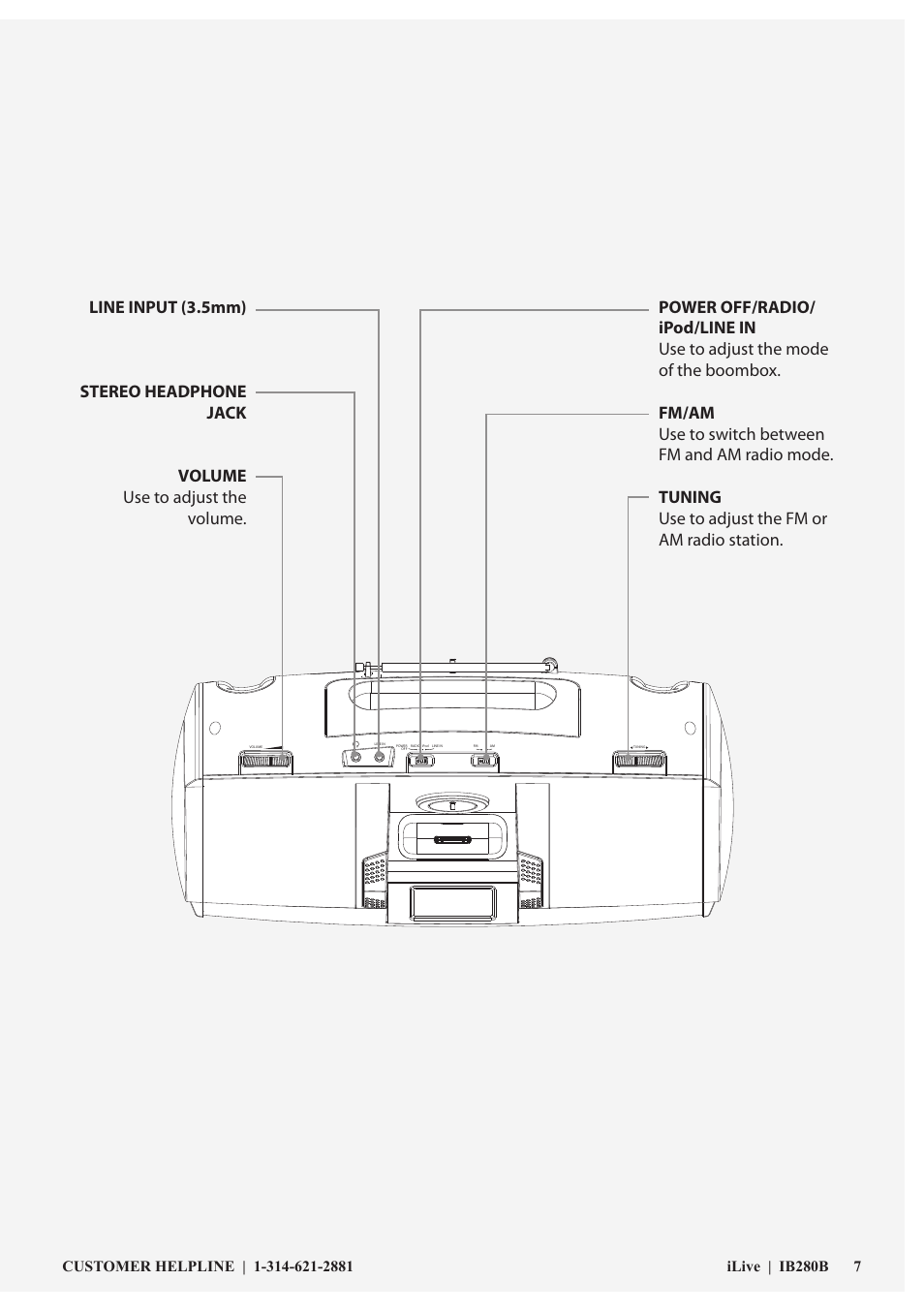 iLive IB280B User Manual | Page 7 / 12