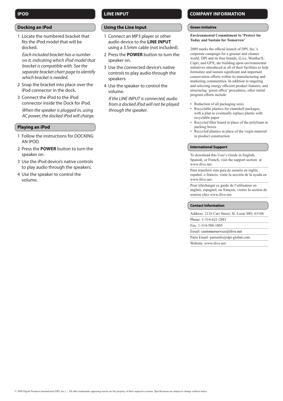 iLive IS150B User Manual | Page 2 / 2