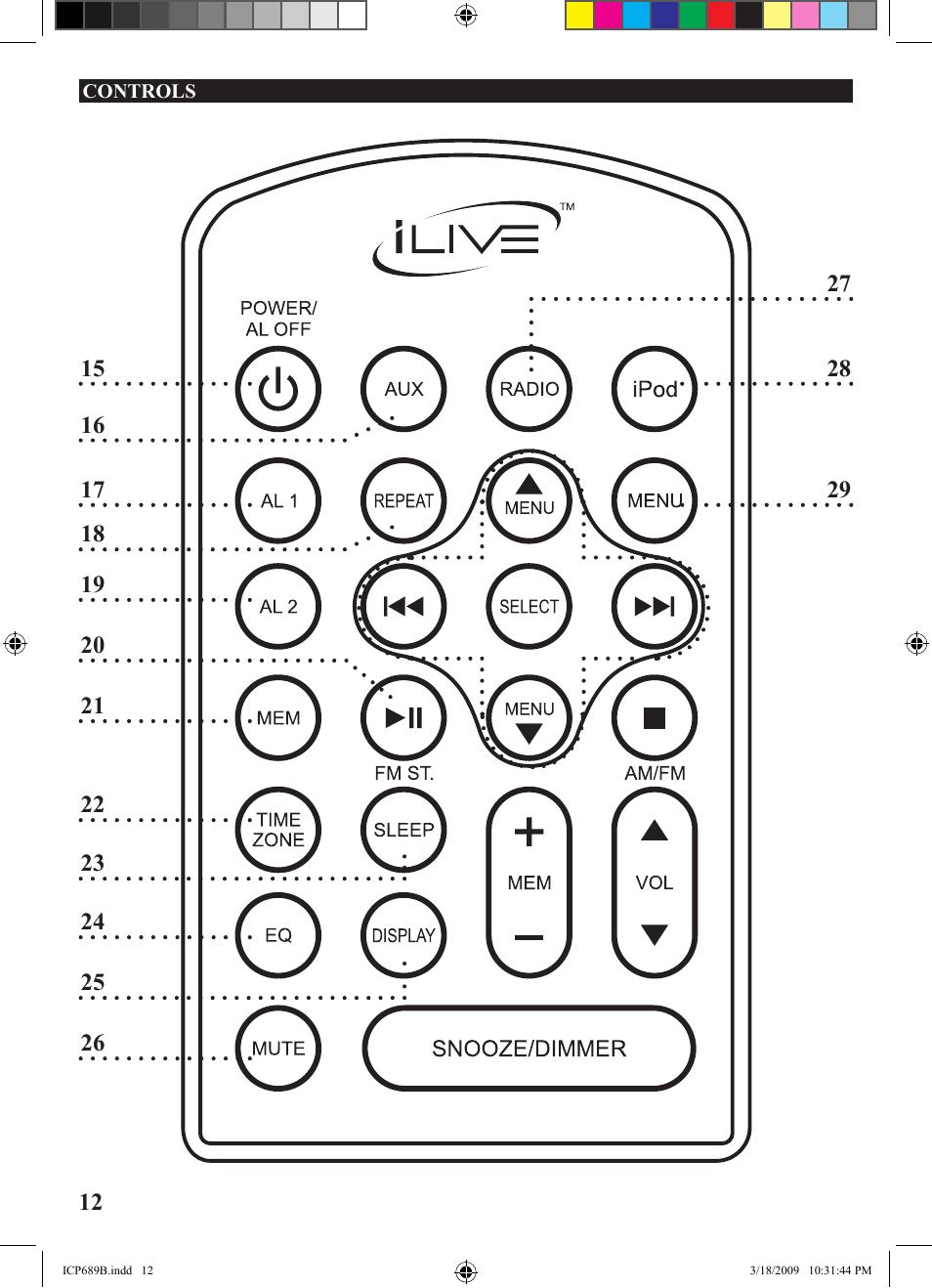 iLive ICP689B User Manual | Page 12 / 16