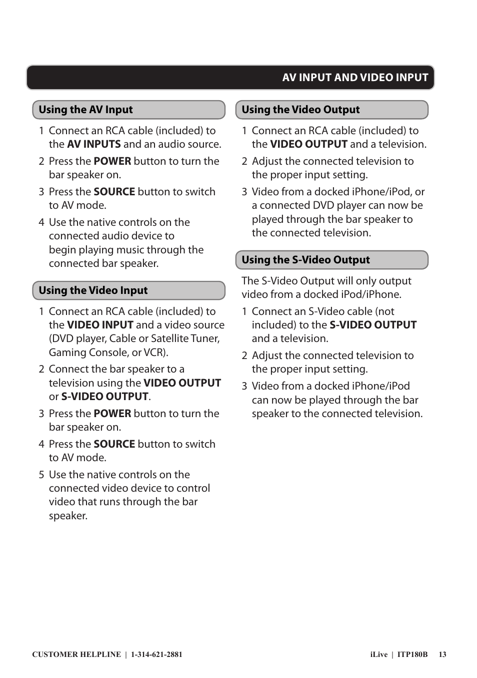 iLive ITP180B User Manual | Page 13 / 16