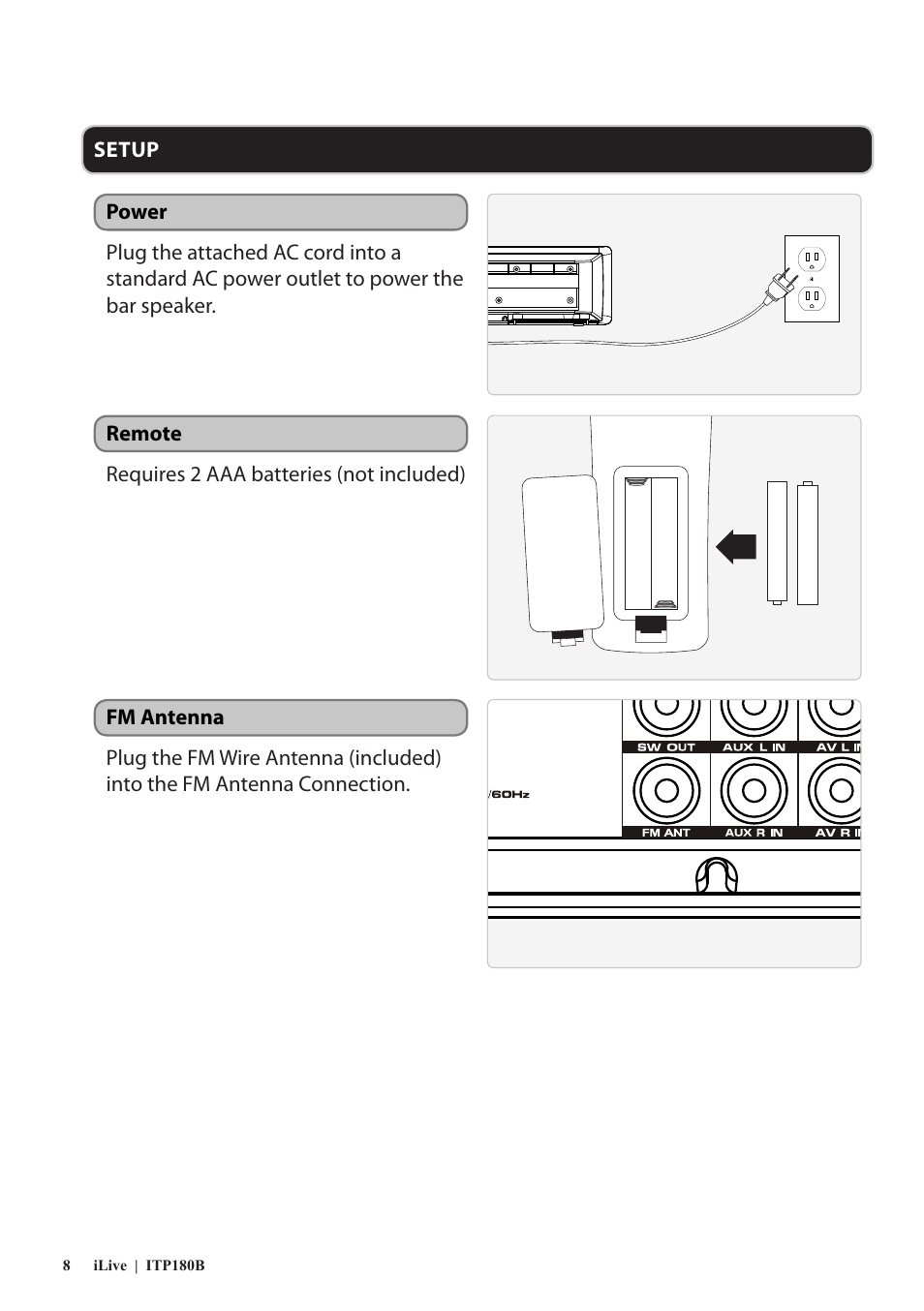 iLive ITP180B User Manual | Page 8 / 16