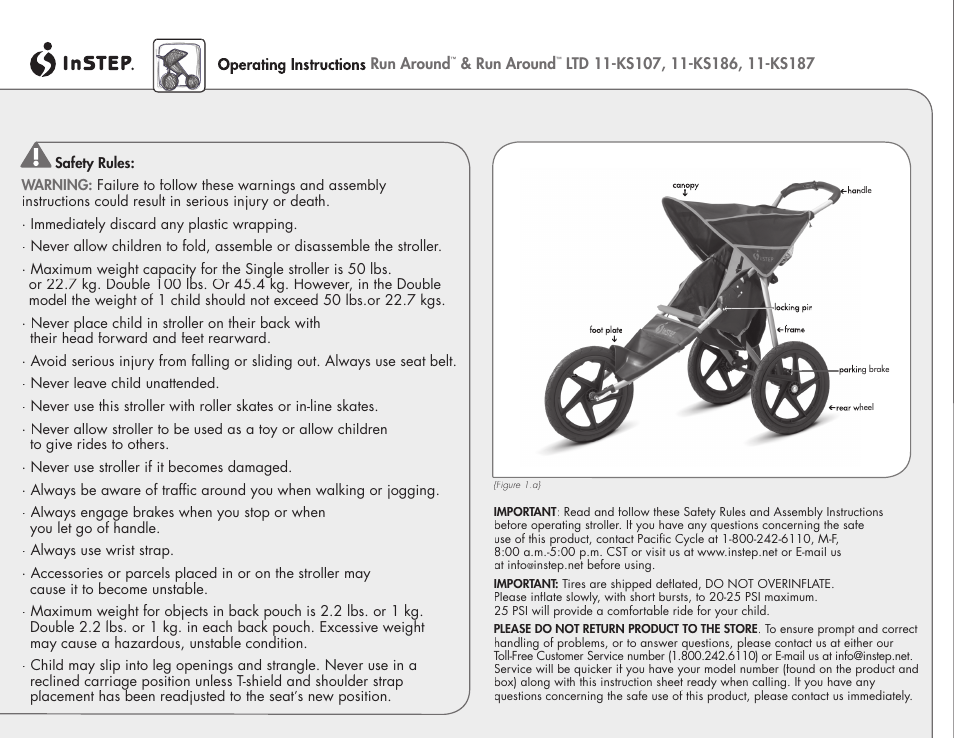 InStep 11-KS107 User Manual | 4 pages