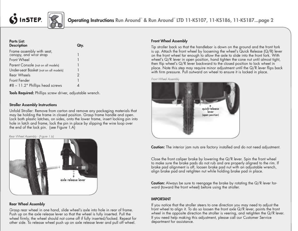 InStep 11-KS107 User Manual | Page 2 / 4