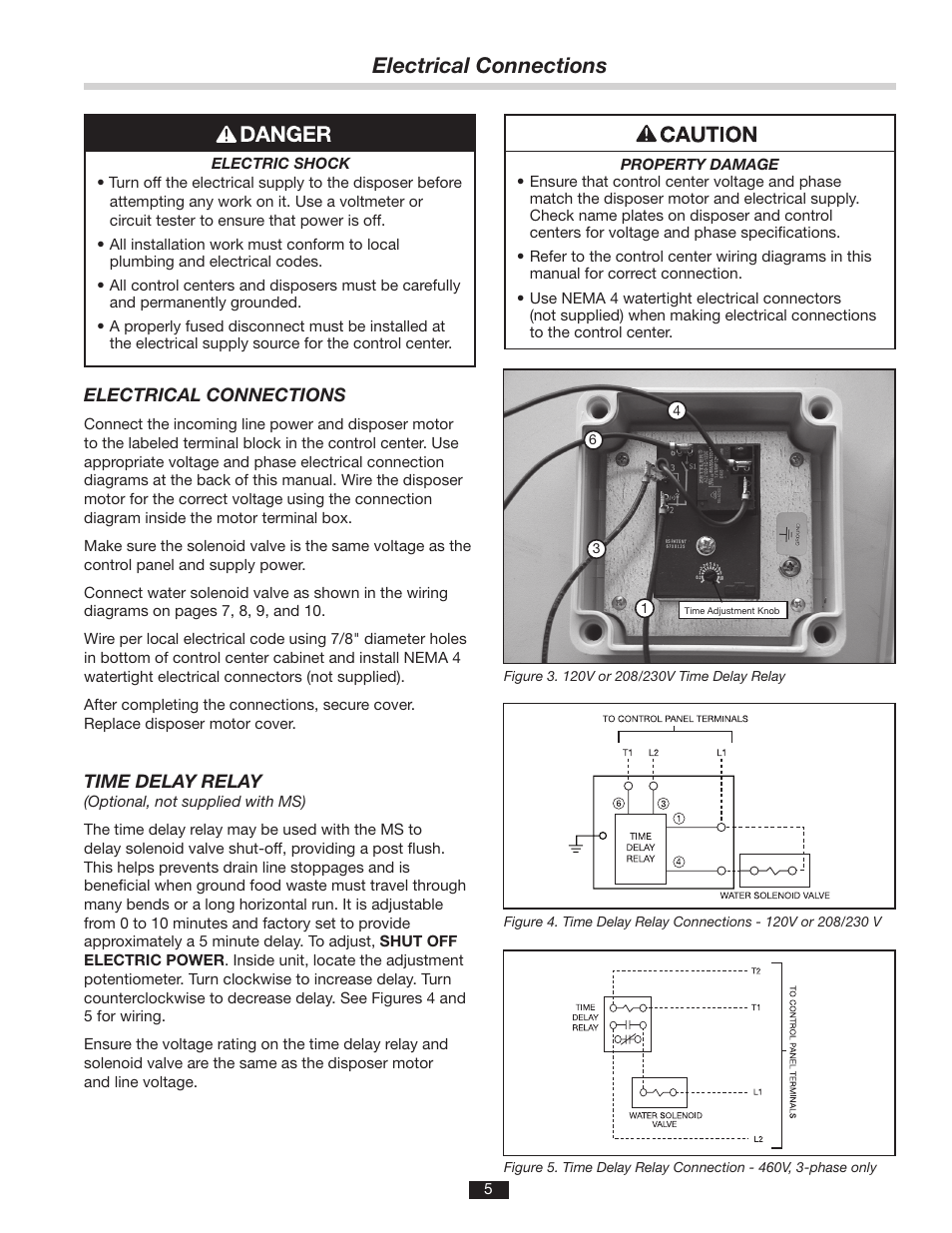 Electrical connections | InSinkErator MS User Manual | Page 5 / 10