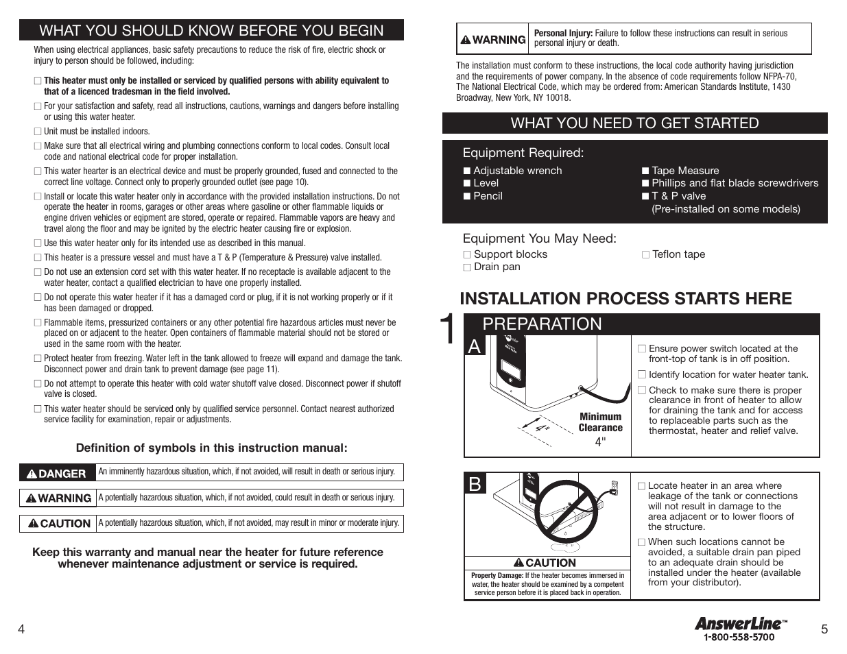 Preparation installation process starts here, What you need to get started, What you should know before you begin | InSinkErator 152 User Manual | Page 3 / 8