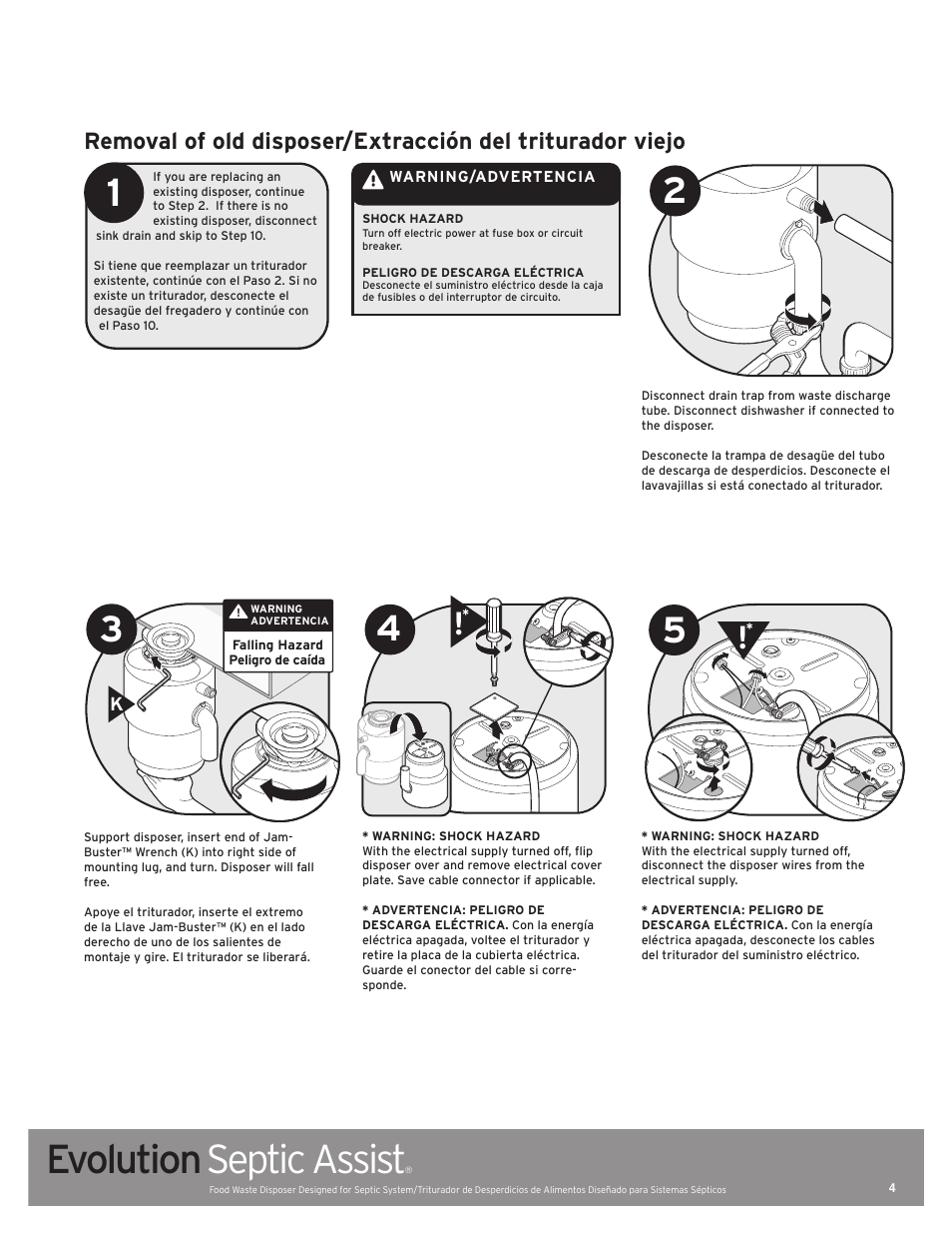 Evolution septic assist | InSinkErator EVOLUTION SEPTIC ASSIST 76137 User Manual | Page 4 / 14