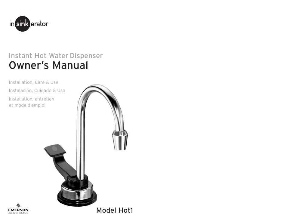 InSinkErator Hot1 User Manual | 19 pages