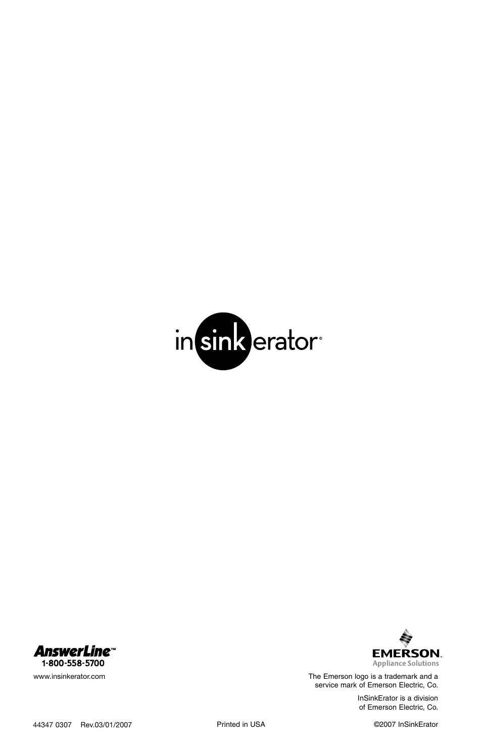InSinkErator F-201R User Manual | Page 16 / 16