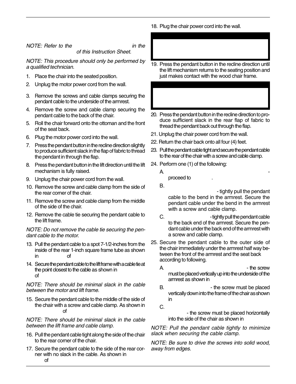 Repositioning the pendant hand control (figure 2) | Invacare LC42 User Manual | Page 3 / 8