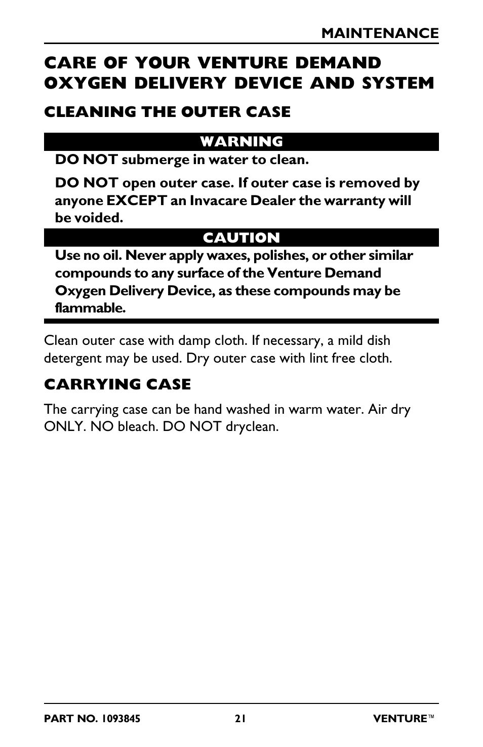 Invacare 211EX User Manual | Page 21 / 28