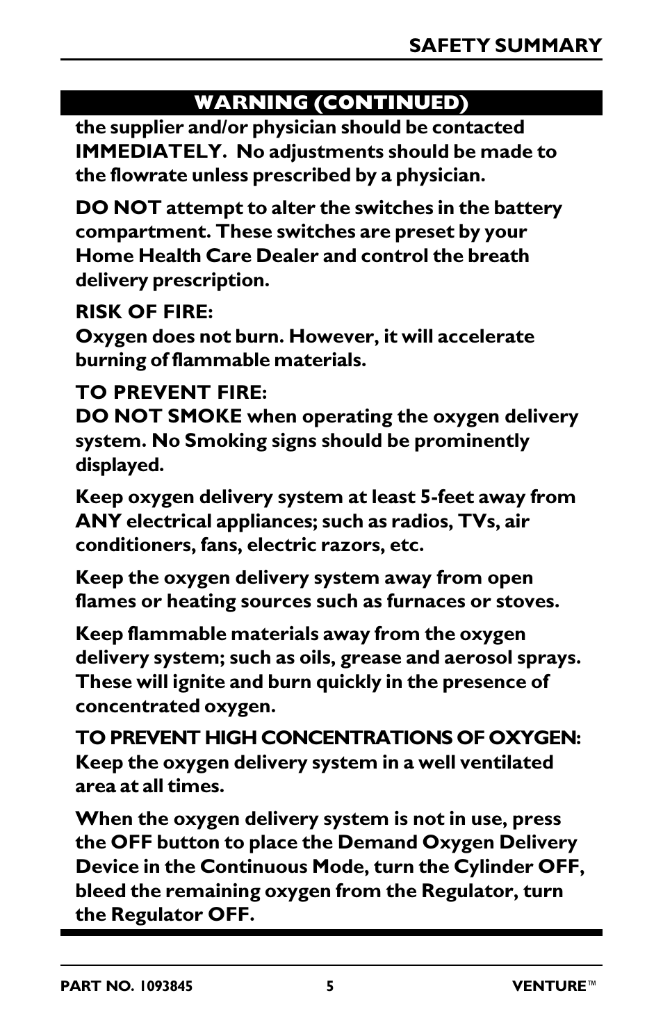 Invacare 211EX User Manual | Page 5 / 28