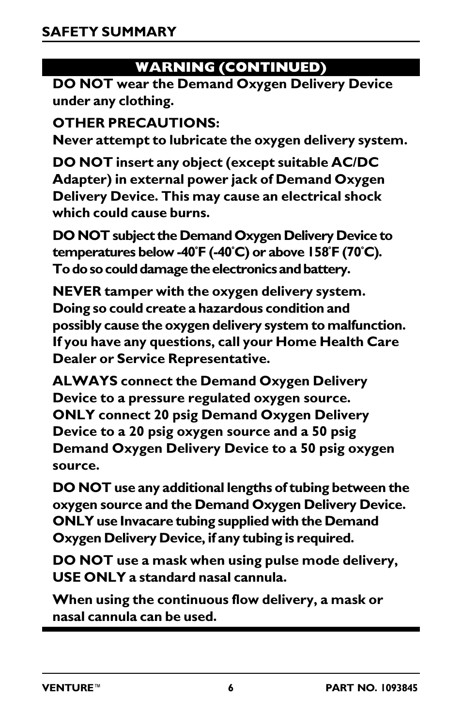 Invacare 211EX User Manual | Page 6 / 28