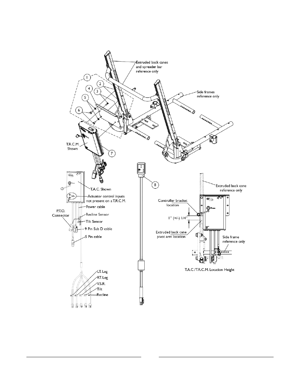 Mk5 tac/trcm and mounting hardware | Invacare 2GTR User Manual | Page 126 / 176