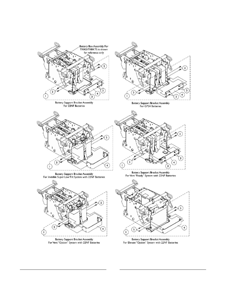 Battery support bracket assembly | Invacare 2GTR User Manual | Page 13 / 176