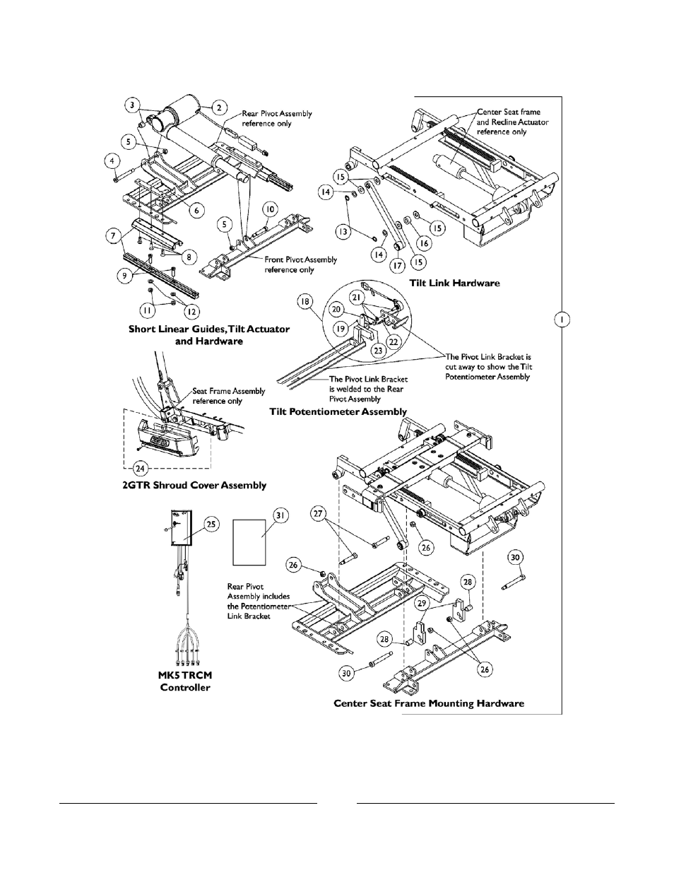 Conversion kit - 2gr to 2gtr for tdx | Invacare 2GTR User Manual | Page 174 / 176