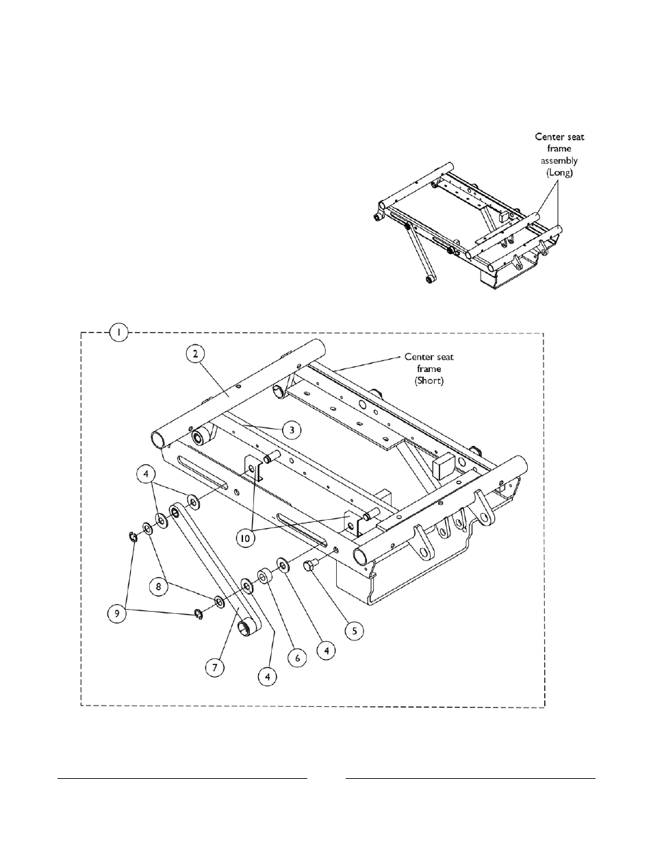 Center seat frame assembly | Invacare 2GTR User Manual | Page 23 / 176