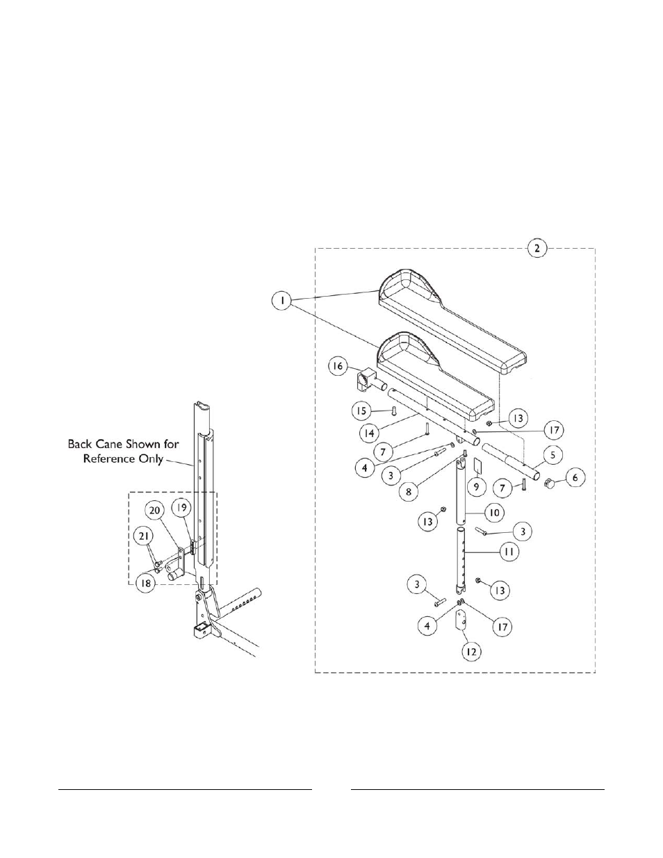 Armrest assembly | Invacare 2GTR User Manual | Page 66 / 176