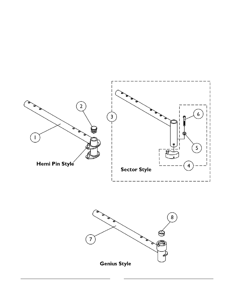 Front rigging hanger assembly | Invacare 2GTR User Manual | Page 74 / 176