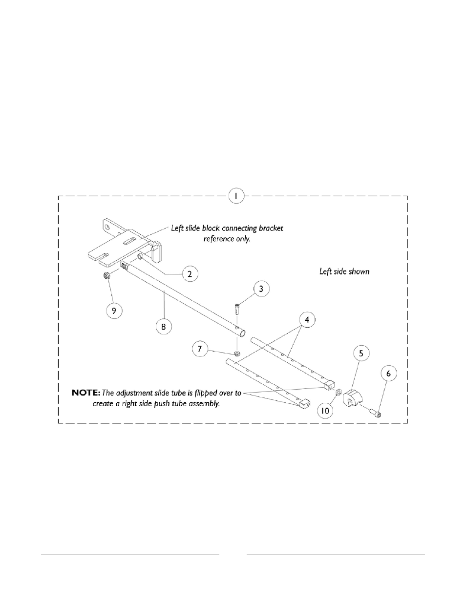 Legrest support push rod assembly | Invacare 2GTR User Manual | Page 92 / 176