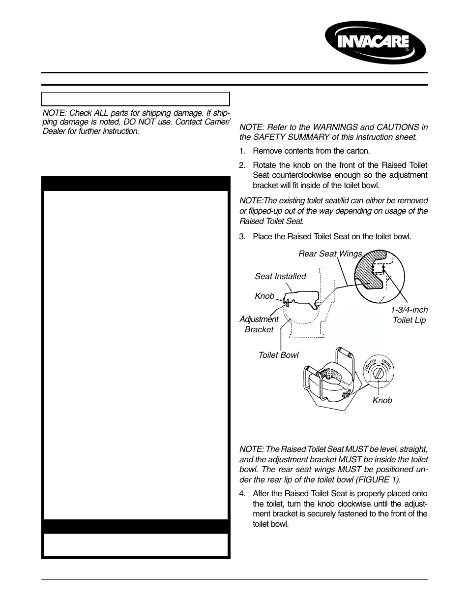 Invacare 1391AP User Manual | 8 pages
