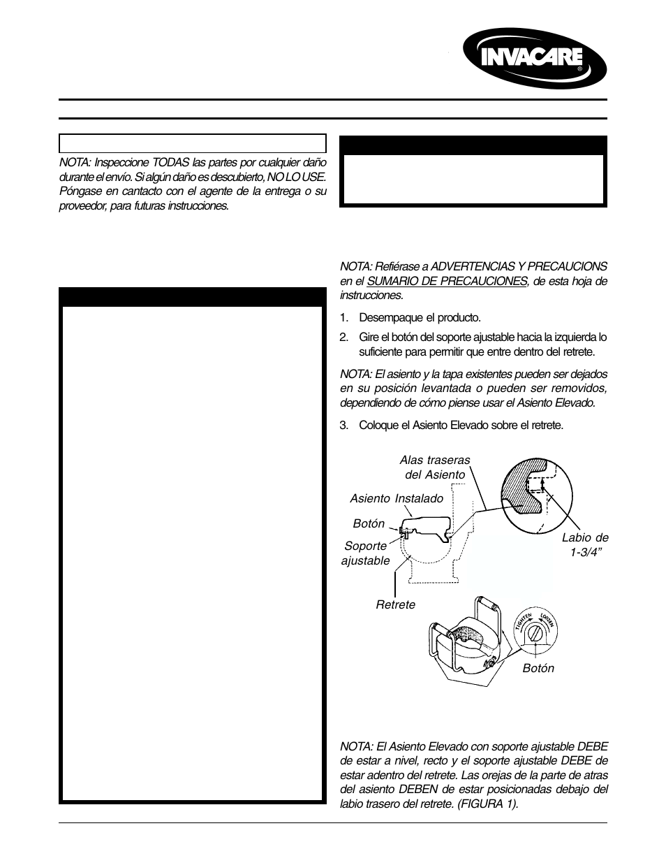 Invacare 1391AP User Manual | Page 3 / 8