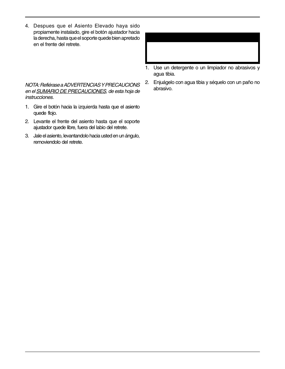 Limpieza | Invacare 1391AP User Manual | Page 4 / 8