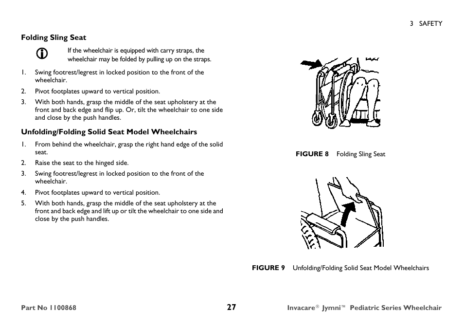 Invacare 9000 STANDARD WEIGHT User Manual | Page 27 / 72